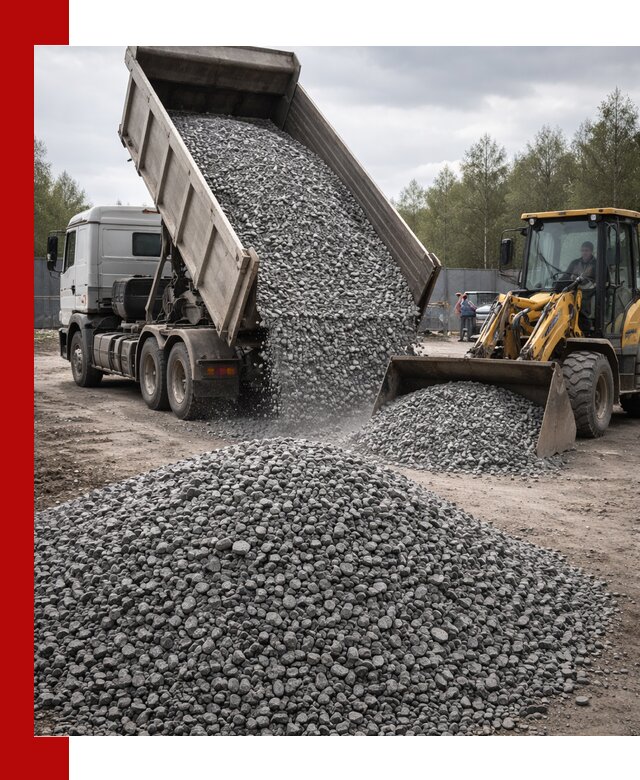 Доставка и продажа щебня гранитного в Богородицке