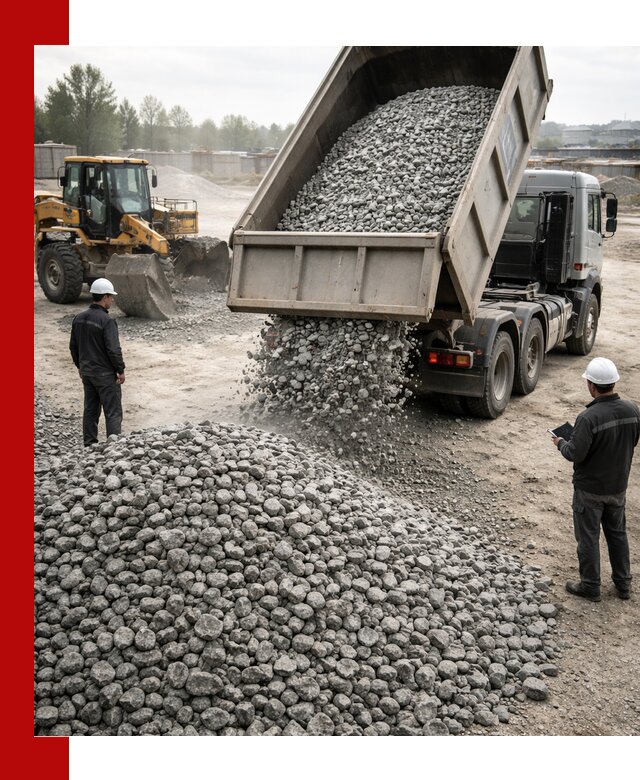 Доставка гранитного щебня фракции 20-40 в Богородицке
