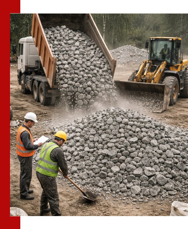 Гранитный щебень фракция 70-150 доставка в Богородицке