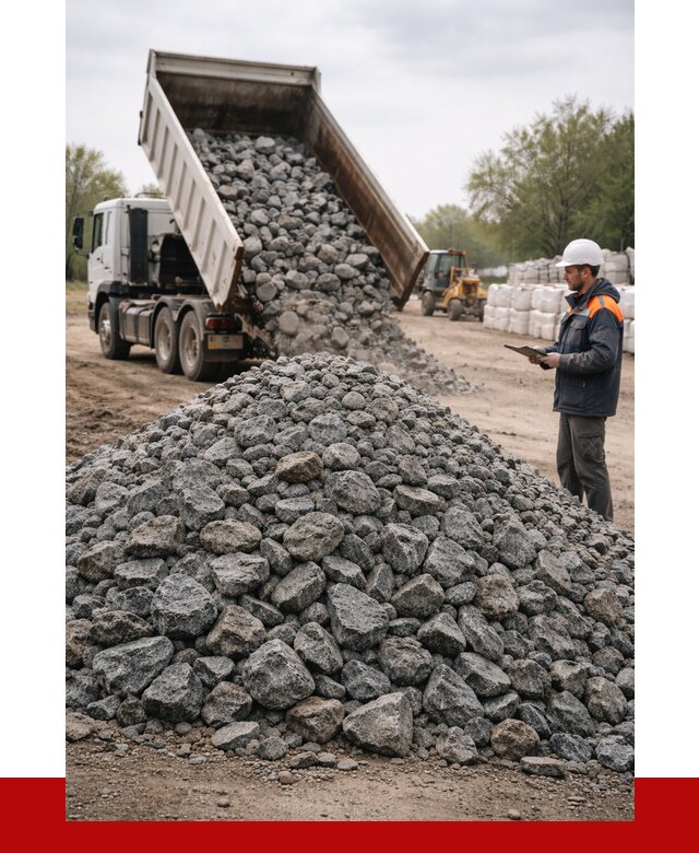 Гранитный щебень фракция 100-200 в Богородицке от 4488 р. ПРОНЕРУДБгд