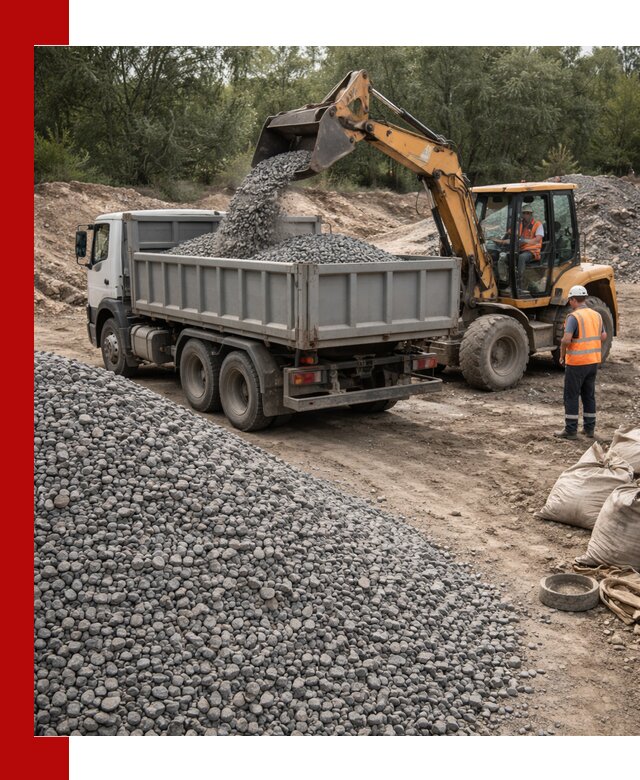 Доставка гравийного щебня в Богородицке оптом и в розницу