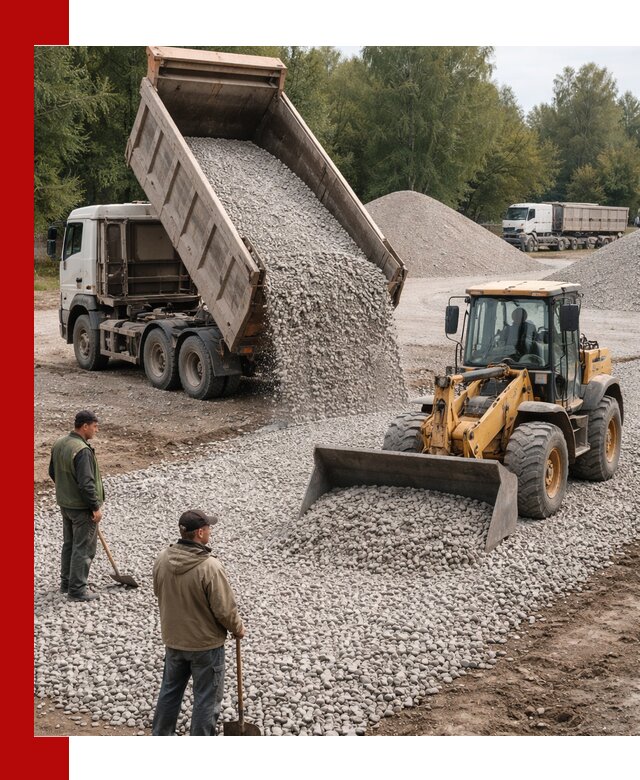 Купить гравийный щебень фракция 20-40 в Богородицке с доставкой