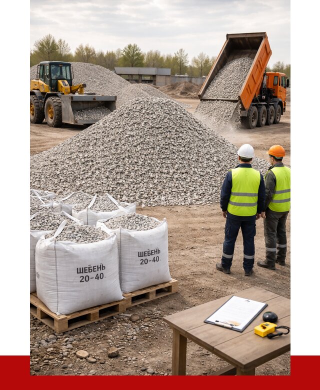 Известняковый щебень 20-40 в Богородицке от 2244 р. ПРОНЕРУДБгд