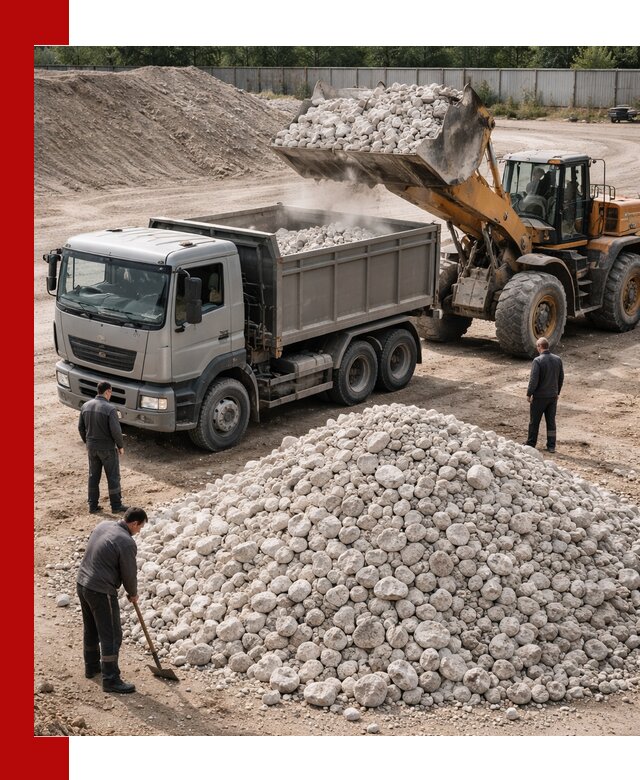 Известняковый щебень фракция 70–150 с доставкой в Богородицке