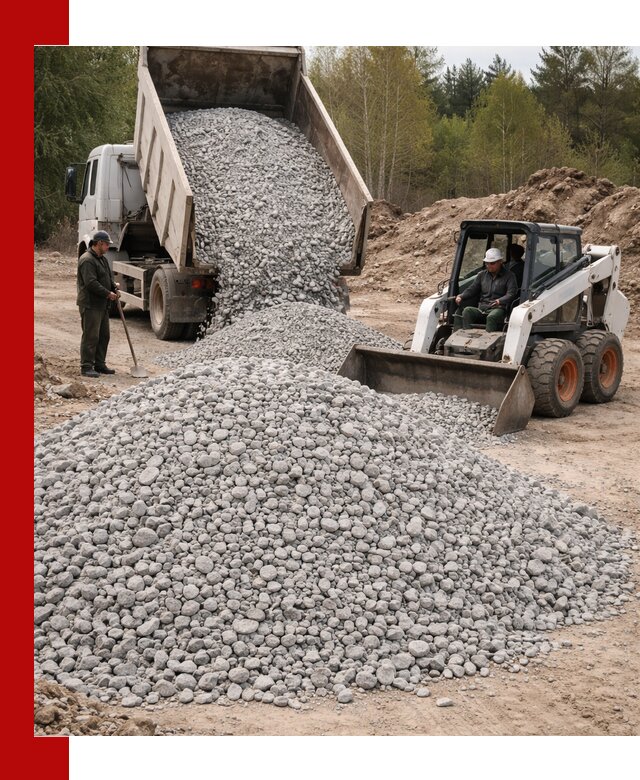 Доставка доломитового щебня в Богородицке напрямую от карьера