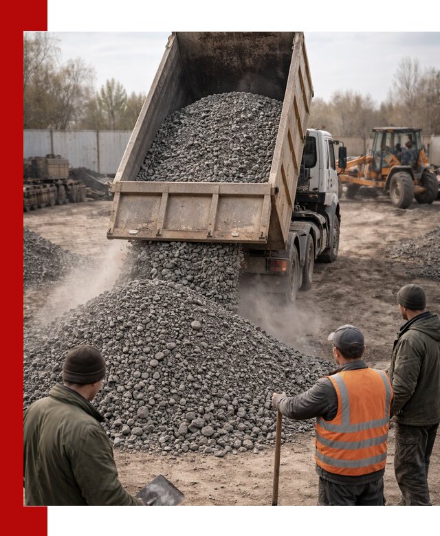 Доставка шлакового щебня в удобные сроки по выгодной цене в Богородицке