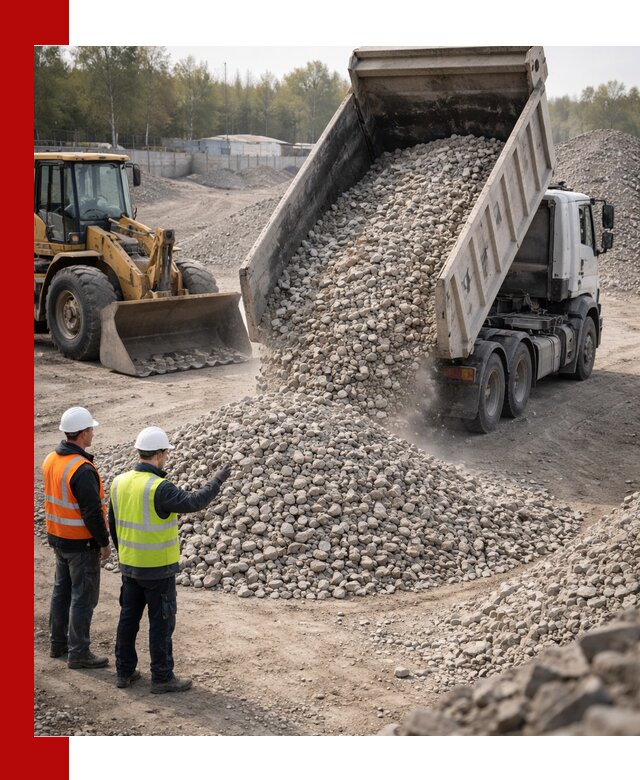 Вторичный щебень фракция 40–70 доставка в Богородицке