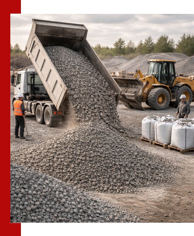 Бетонный щебень фракция 5–20 с доставкой в Богородицке
