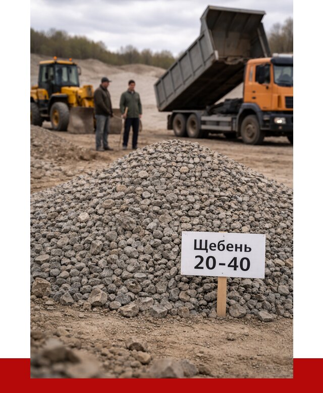 Бетонный щебень фракция 20-40 в Богородицке от 2618 р. | ПРОНЕРУДБгд