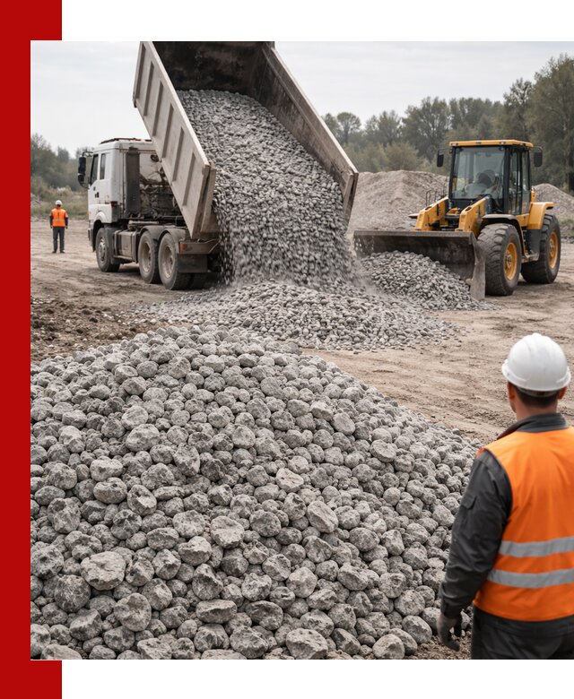 Доставка бетонного щебня фракции 20-40 в Богородицке