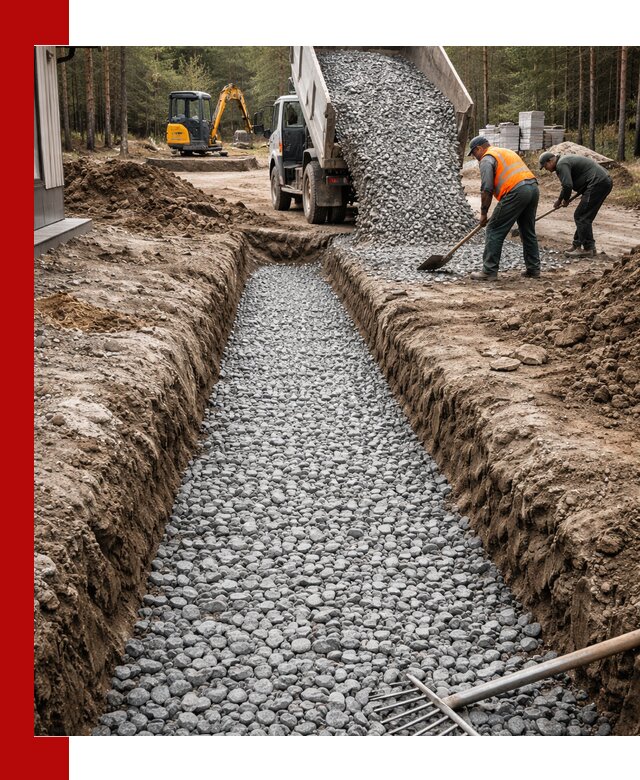 Щебень для дренажа с доставкой в Богородицке высокого качества