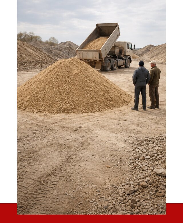 Карьерный песок крупнозернистый в Богородицке от 9083 р | ПРОНЕРУДБгд