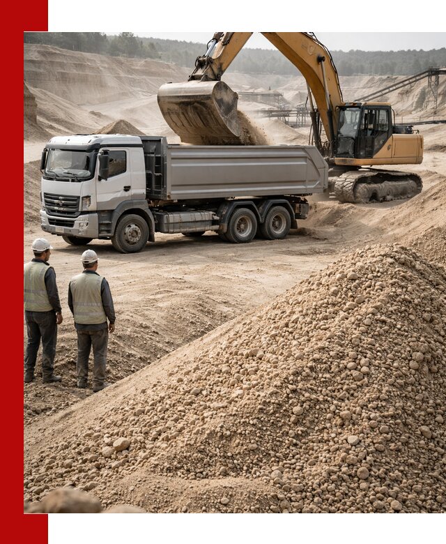 Карьерный крупнозернистый песок с доставкой в Богородицке