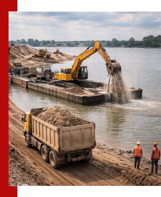 Намывной песок с доставкой в Богородицке оптом и в розницу