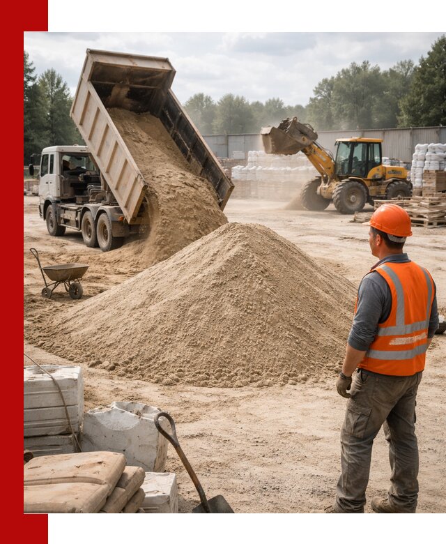 Доставка строительного песка с самосвалом в Богородицке