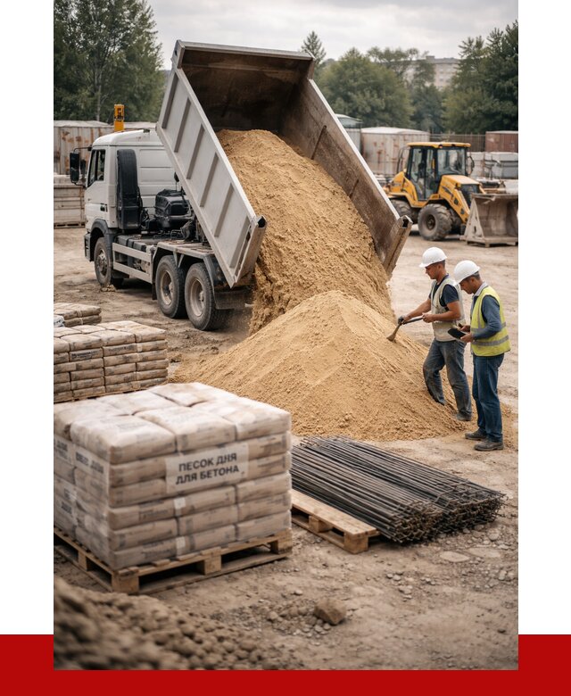 Песок для бетона в Богородицке от 2672 р. с доставкой, ПРОНЕРУДБгд