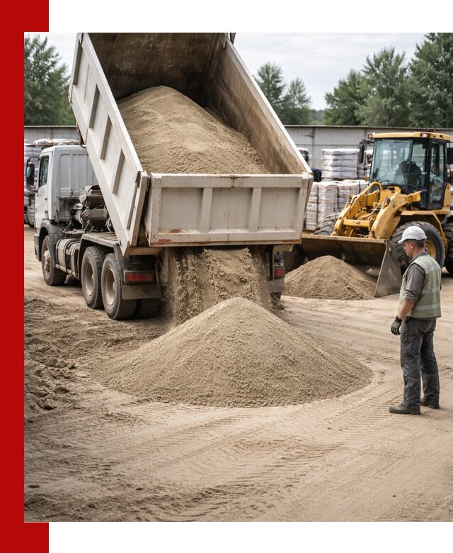 Поставка и доставка песка для бетона в Богородицке