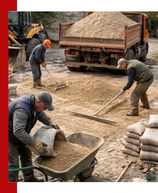 Поставка песка для стяжки в Богородицке с быстрой доставкой