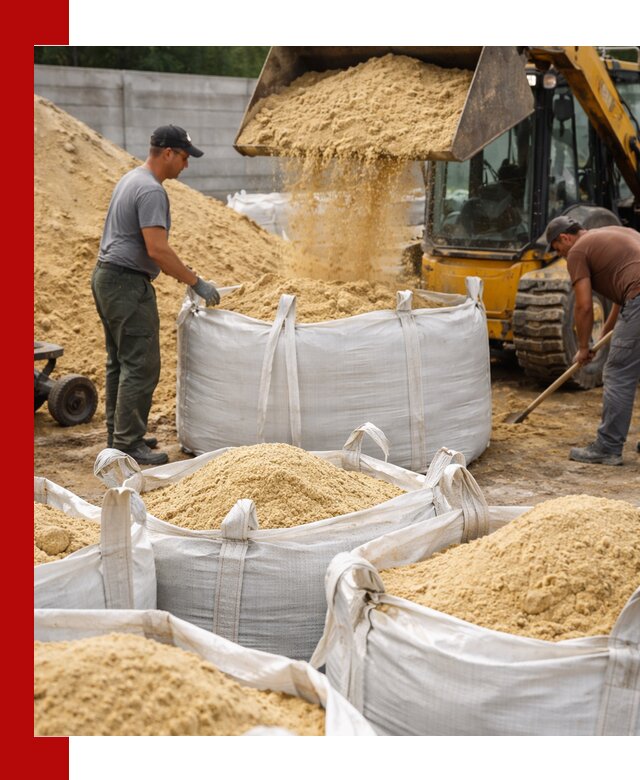 Поставка качественного песка для кладки в Богородицке