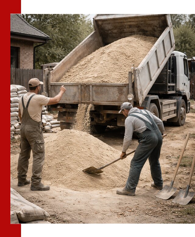 Песок для штукатурки с доставкой в Богородицке качественный и чистый