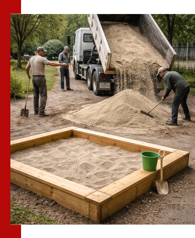 Песок для песочницы с доставкой в Богородицке недорого и чистый