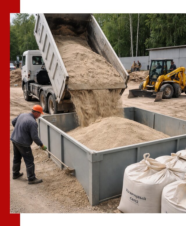 Кварцевый песок для фильтра в Богородицке — доставка и качество