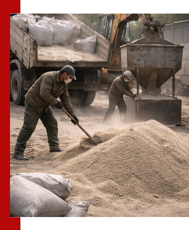 Кварцевый песок для пескоструя в Богородицке — доставка и качество