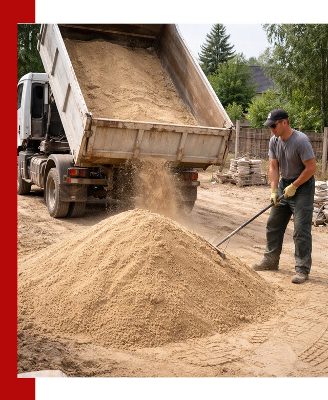Доставка сухого песка самосвалами в Богородицке