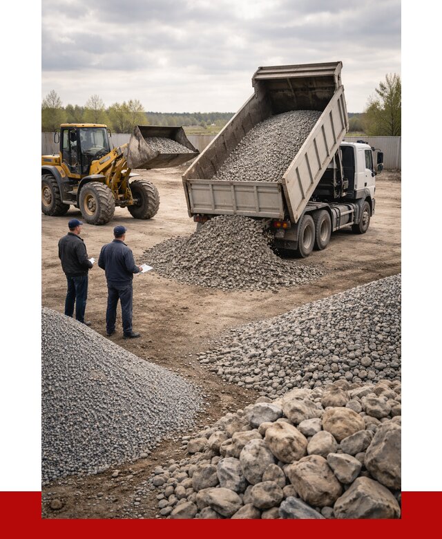 Гравий и камень с доставкой в Богородицке от 4488 р. - ПРОНЕРУДБгд