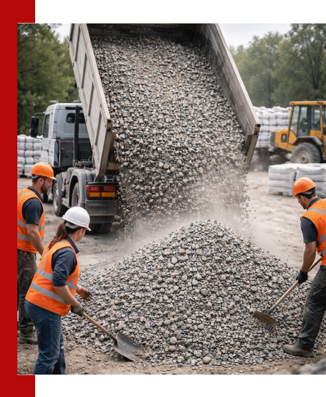 Доставка гравия и камня в Богородицке оптом и в розницу