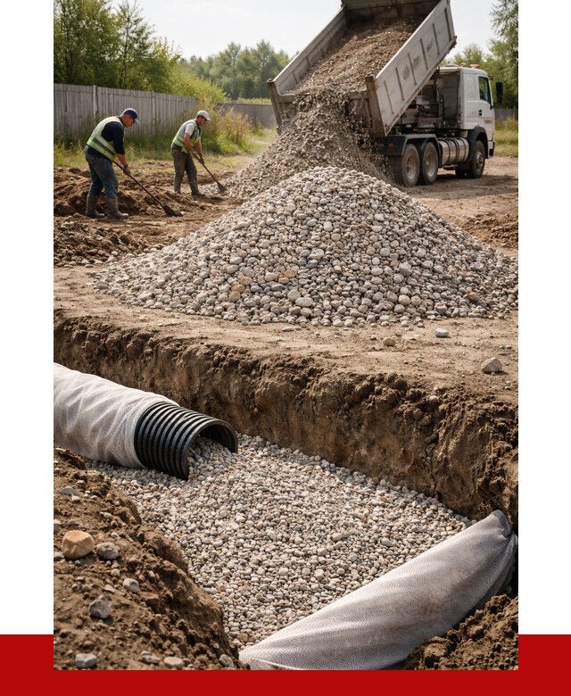 Гравий для дренажа в Богородицке от 2351 р., доставка ПРОНЕРУДБгд
