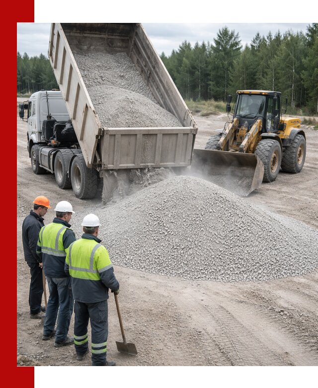 Известняковый отсев 0-5 доставка в Богородицке быстро и выгодно