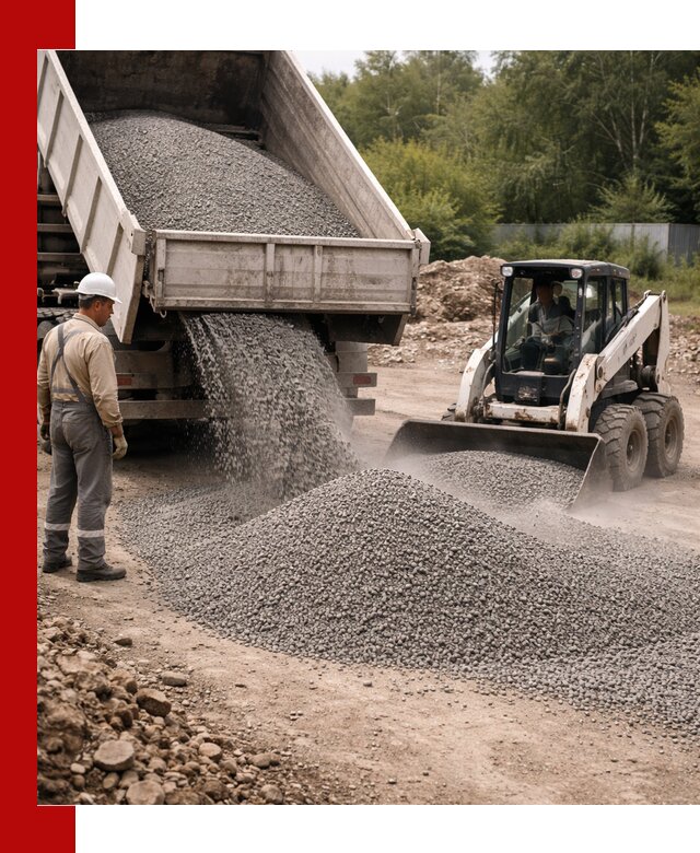 Доставка гравийного отсева 0-5 в Богородицке оптом и в розницу