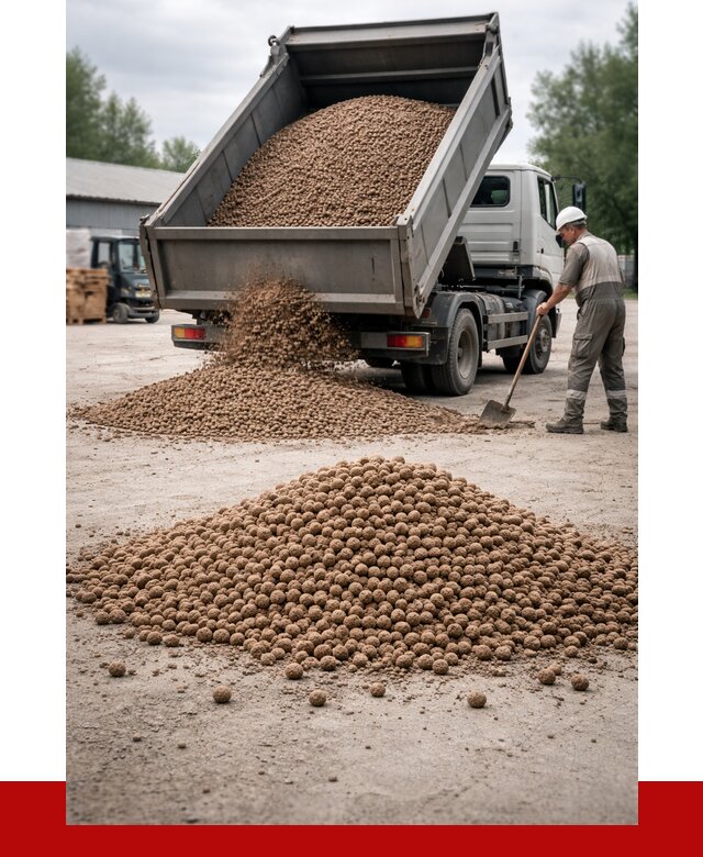 Керамзит с доставкой в Богородицке от 4488 р. за м3 | ПРОНЕРУДБгд