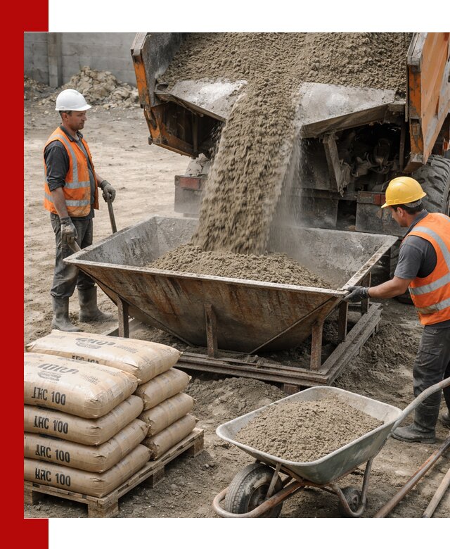 Доставка цементно-песчаной смеси М100 в Богородицке