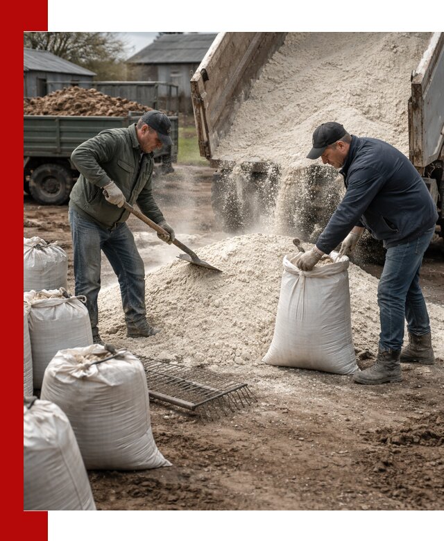 Доставка извести пушонки в Богородицке оптом и мелким оптом