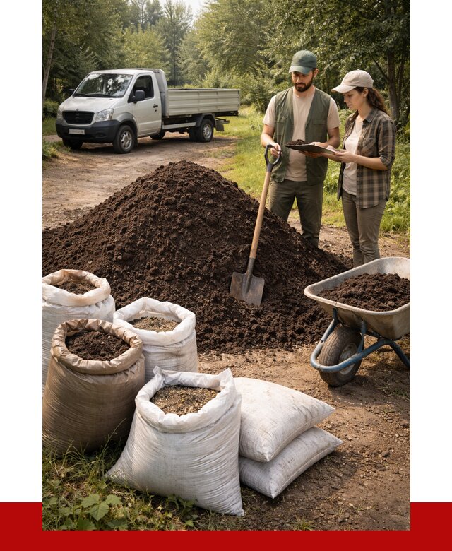 Купить грунт с доставкой в Богородицке от 4809 р. за м3 | ПРОНЕРУДБгд