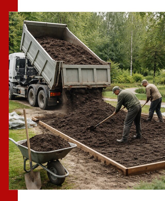 Доставка грунта для озеленения и благоустройства в Богородицке