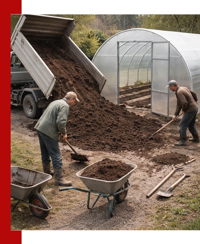Грунт для теплицы с доставкой в Богородицке — плодородный субстрат под растения