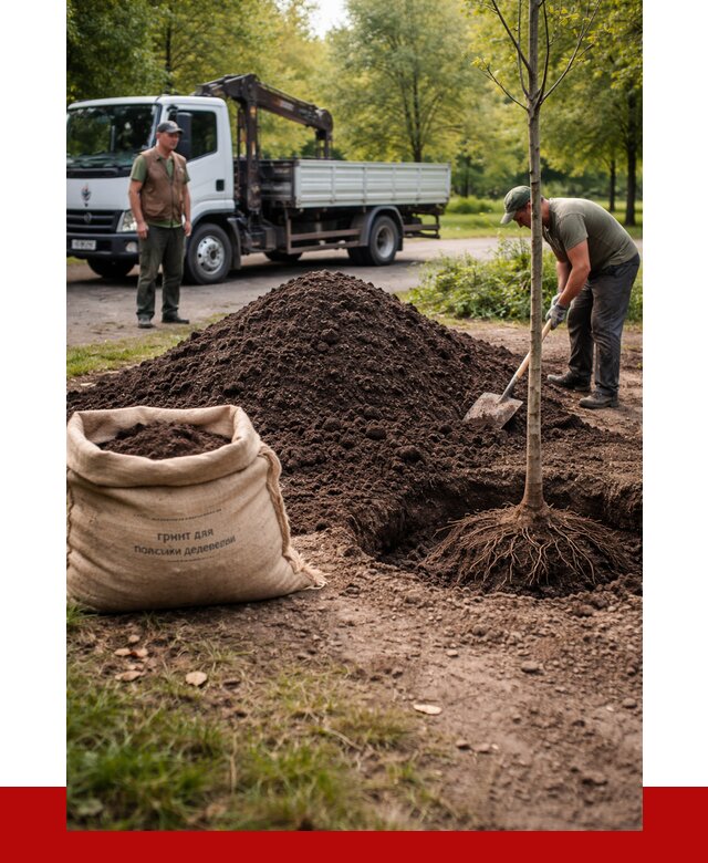 Грунт для посадки деревьев в Богородицке от 1282 р. | ПРОНЕРУДБгд