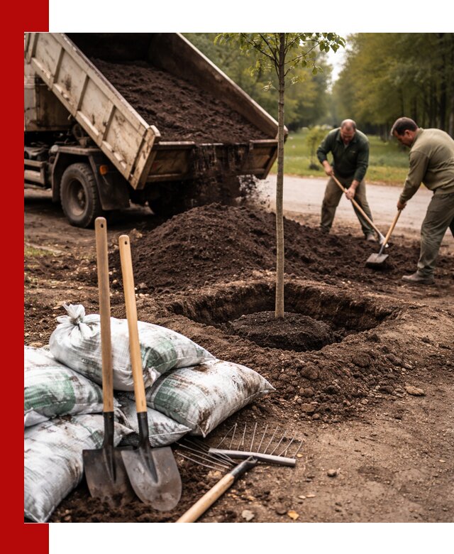 Грунт для посадки деревьев в Богородицке — доставка и подготовка почвы