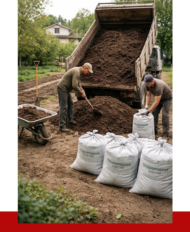 Плодородная смесь в Богородицке от 4488 р./куб с доставкой | ПРОНЕРУДБгд