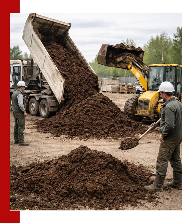 Доставка торфа оптом и в мешках в Богородицке