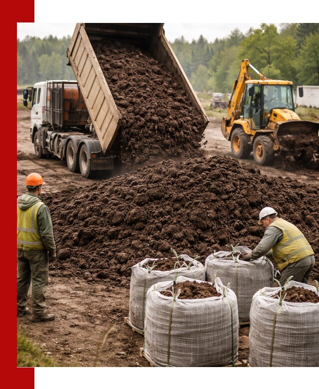 Доставка нейтрального торфа в Богородицке оптом и в розницу
