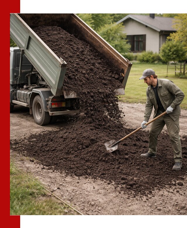 Чернозем для газона с доставкой в Богородицке быстро и качественно