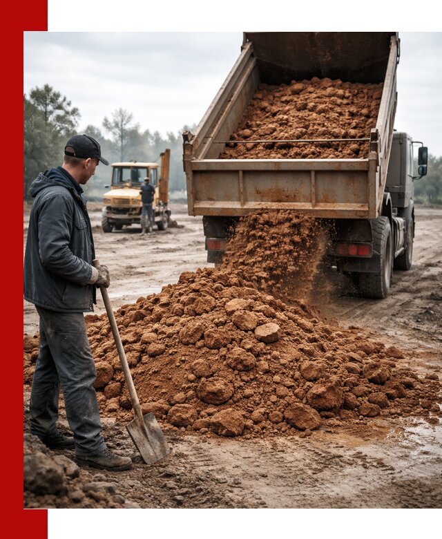 Глина для засыпки в Богородицке с доставкой самосвалами
