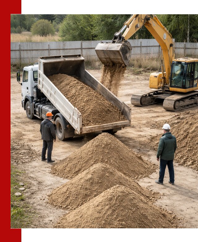 Доставка супеси вагонными и автопартиями в Богородицке