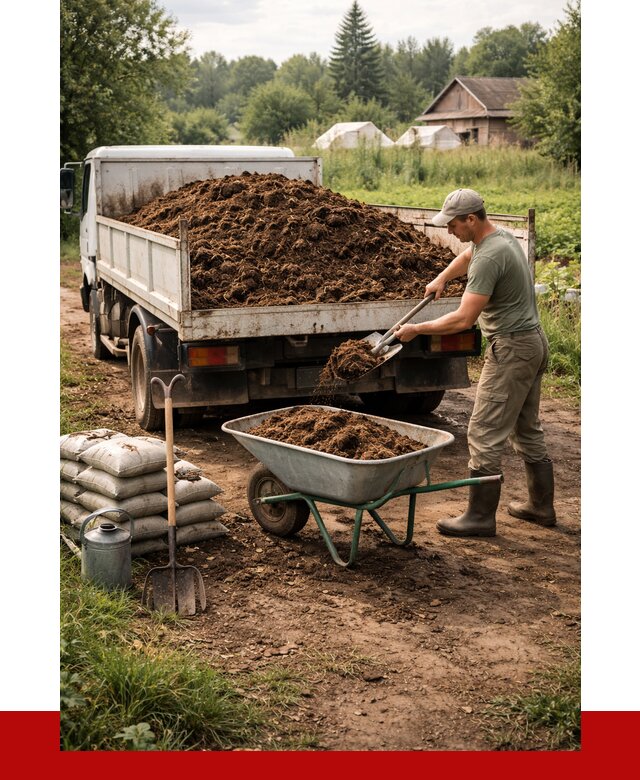 Купить коровий навоз с доставкой в Богородицке от 1923 р. | ПРОНЕРУДБгд