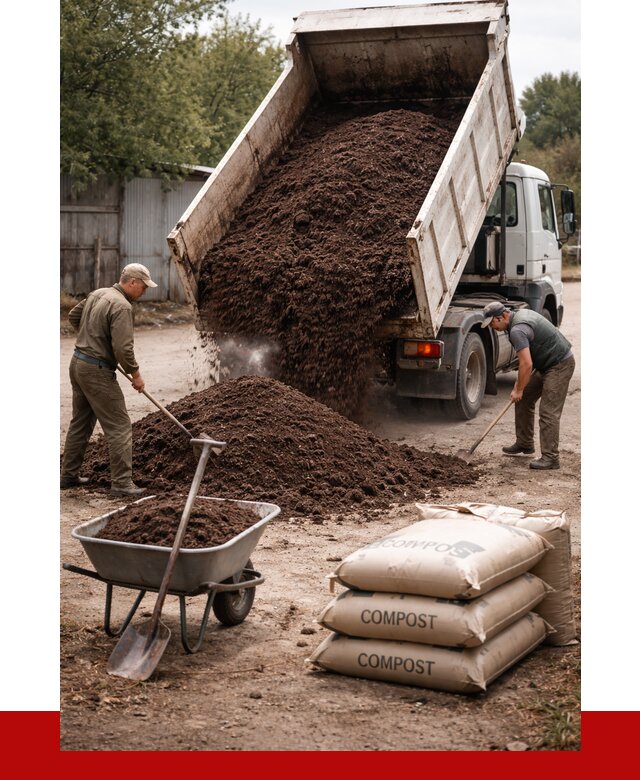 Купить компост в Богородицке от 4488 р. за куб с доставкой | ПРОНЕРУДБгд