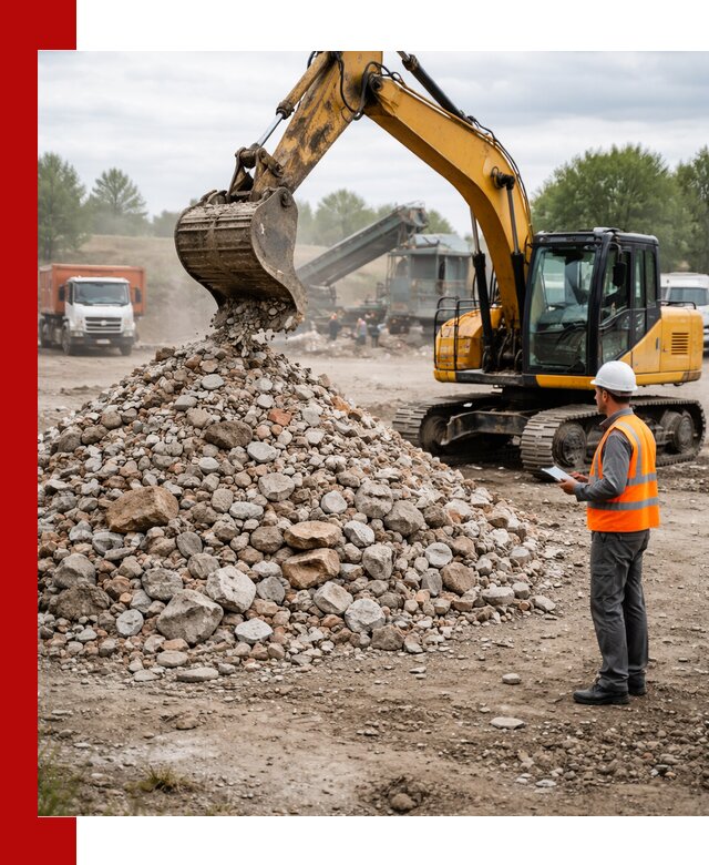 Доставка и вывоз строительного боя в Богородицке